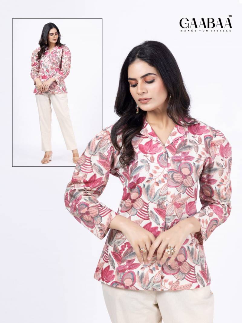 Gaabaa 899 Cotton Flex Printed Shirt Co Ord Set Wholesaler In Delhi